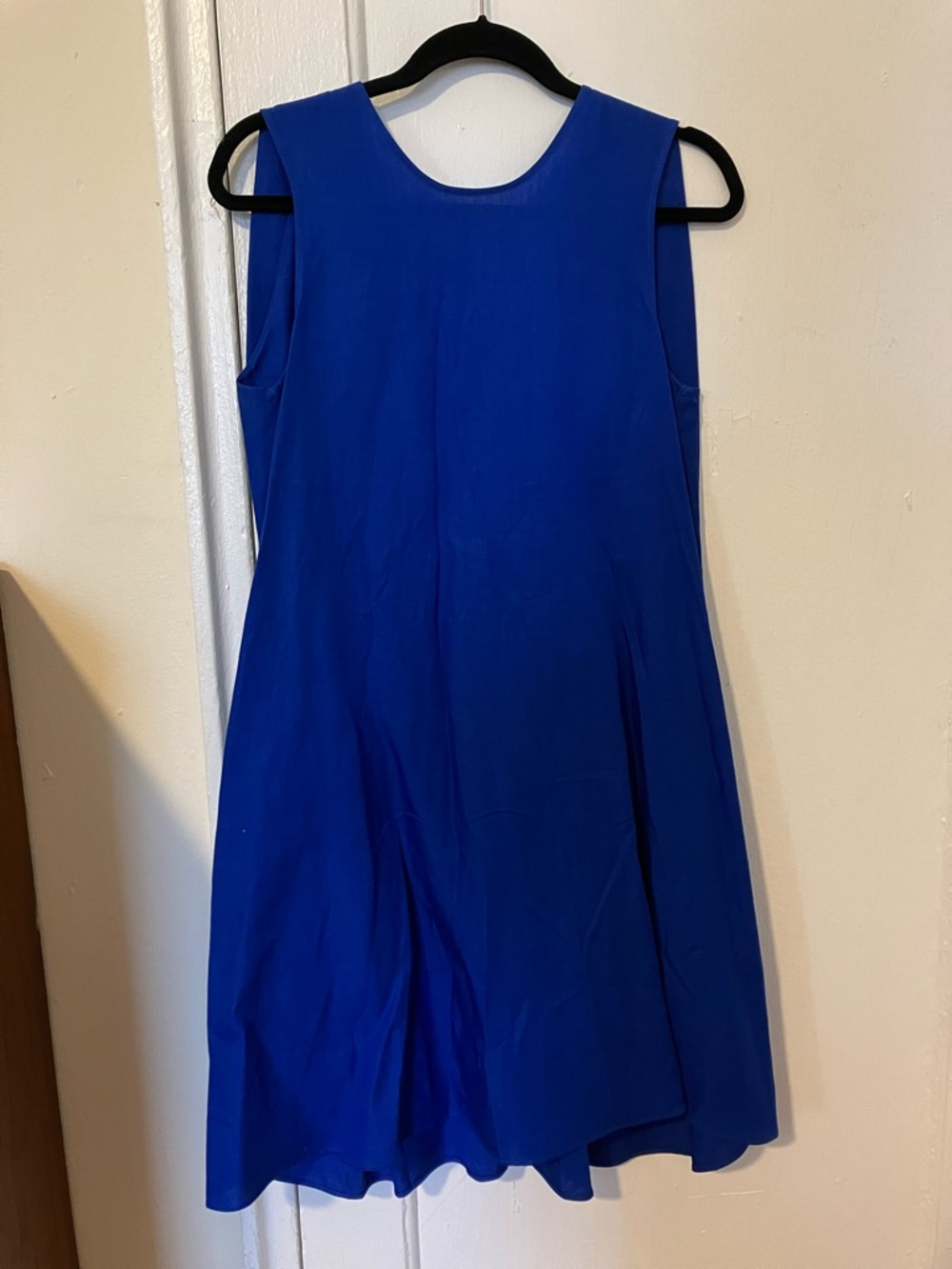 COS Sleeveless Linen Cobalt Blue Mini Dress